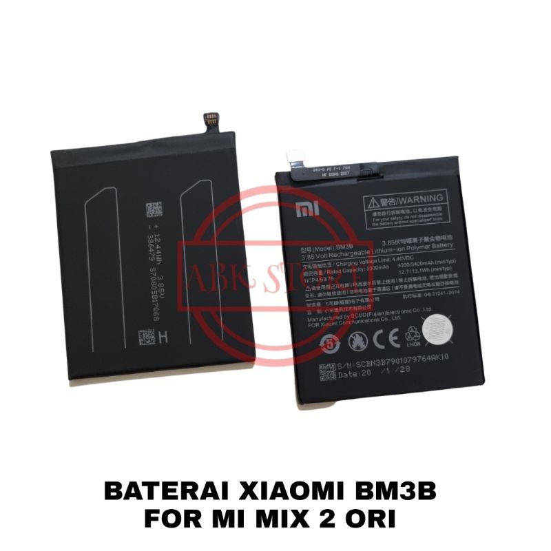 BATRE BATERAI BATTERY XIAOMI MI MIX 2 BM3B ORIGINAL