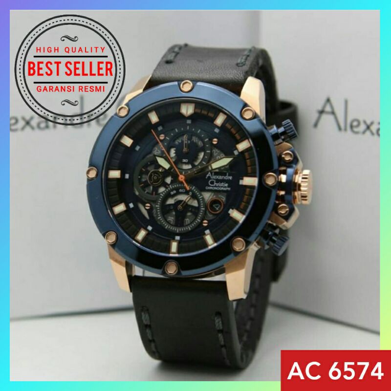 Alexandre Christie AC 6578 Jam Tangan Pria Analog Cronografh