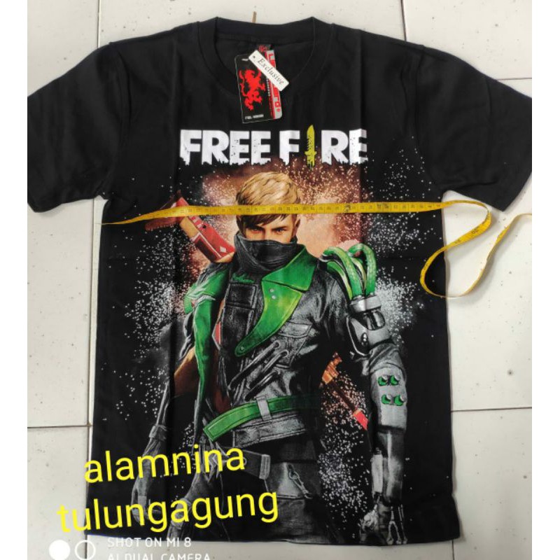 kaos oblong free fire kelas 456sd