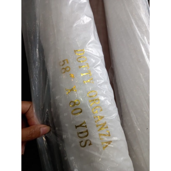 

organdy dot roll