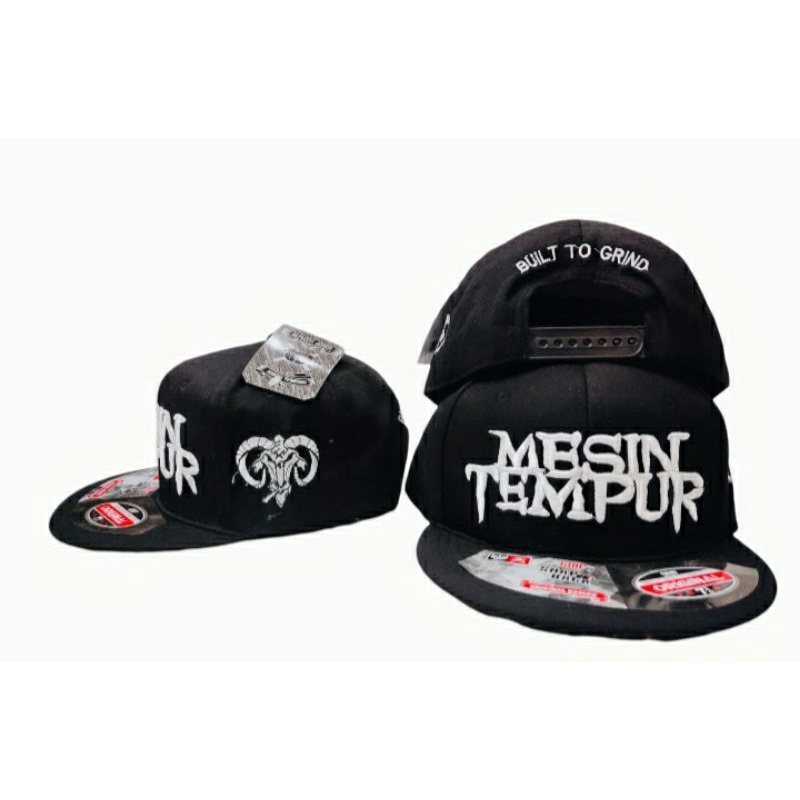 (BISA COD) TOPI SNAPBACK MESIN TEMPUR