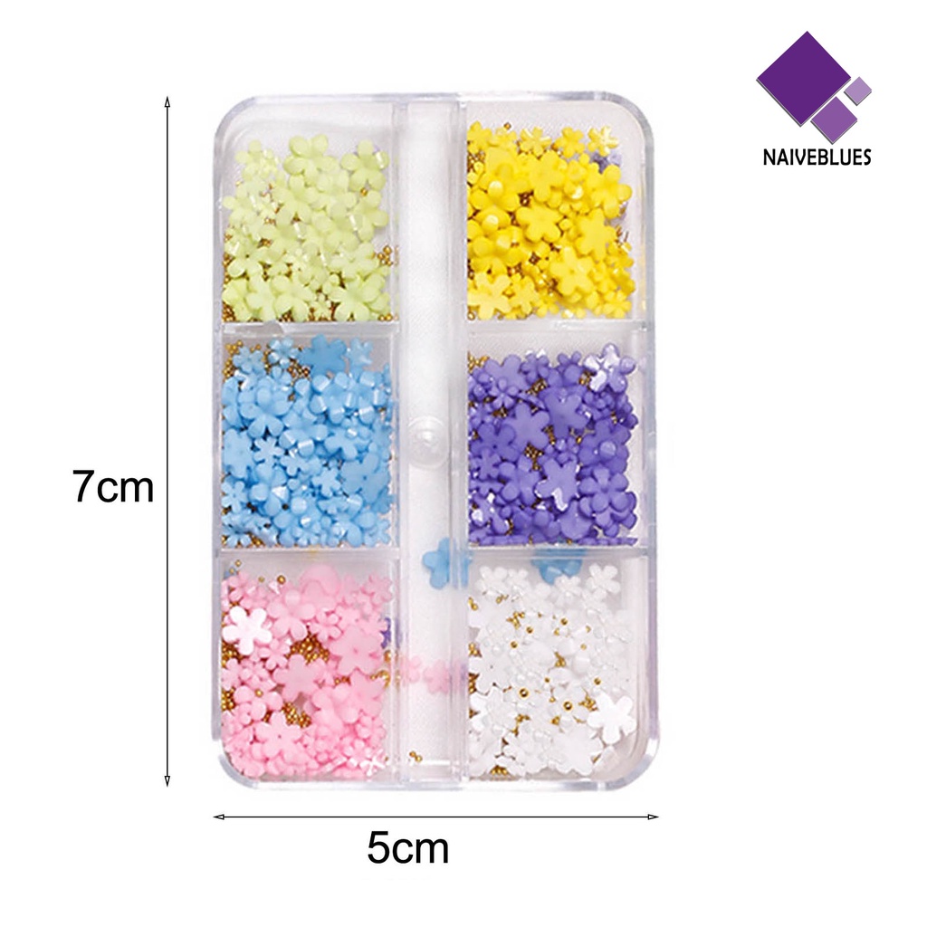 Ornamen Bunga 3D Untuk Dekorasi Nail Art Charms