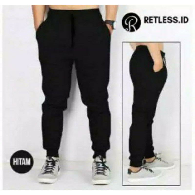 CELANA JOGGER POLOS PRIA WANITA MURAH