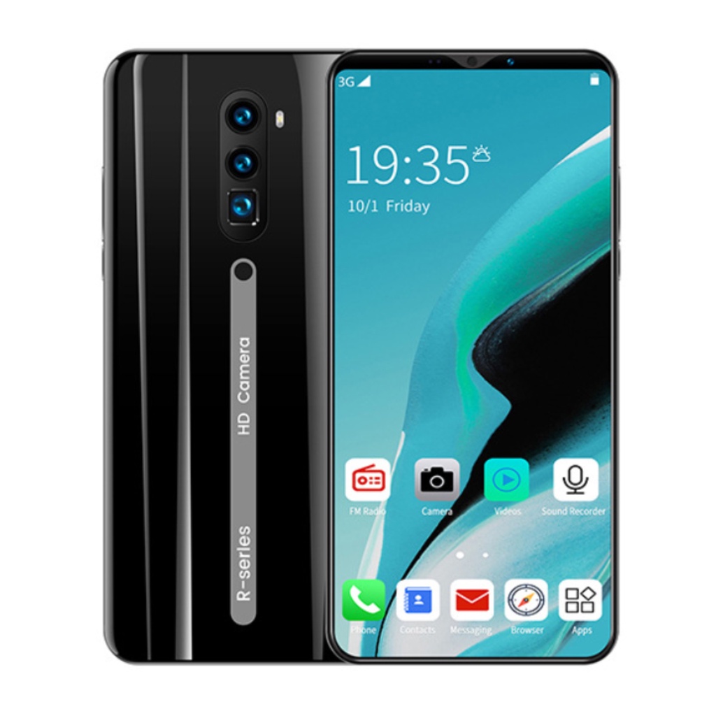hp murah COD Pengiriman Lokal Pengiriman Cepat  Rino3 5.0 inch / Rino3 Pro 5.8 inch Android 9.0 6GB + 128G handphone murah kredit gift set+casing hp+headset  hp cicilan murah hp murah cuci gudang hp android murah  hp ram 2 gb murah hp oppo murah Black kad-Black