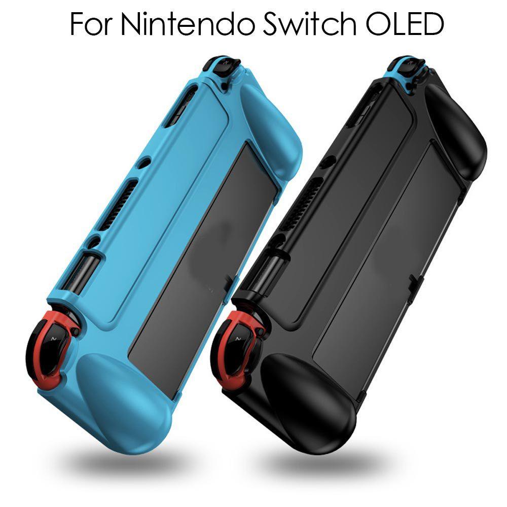 Top Untuk Nintendo Switch OLED Aksesoris Gaming Skin Cover Silicone Host Protection Case
