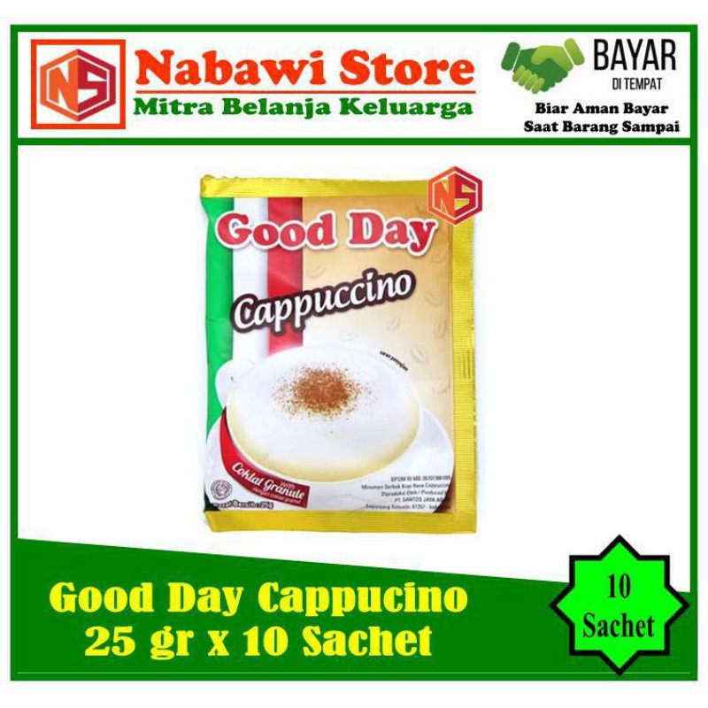 

Nabawi Store. Good Day Cappuccino 10 Sachet