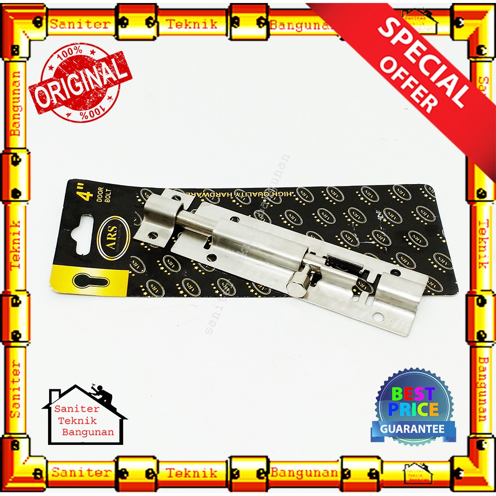 Grendel Kunci Pintu ARS 2&quot; &amp; 4&quot; Inch