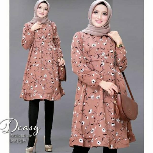 Deasy long tunik / baju atasan / baju long tunik