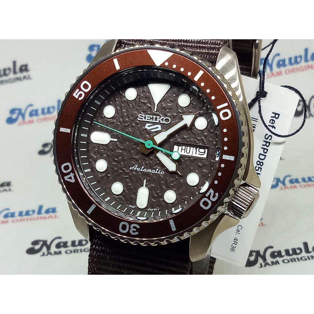 Seiko 5 Sports SRPD85K1 Automatic Brown Dial - Jam Tangan Pria SRPD85