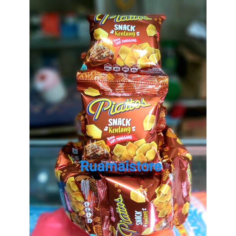 

(PCS) Piattos Piatos Snack Kentang Sapi Panggang 18 grams