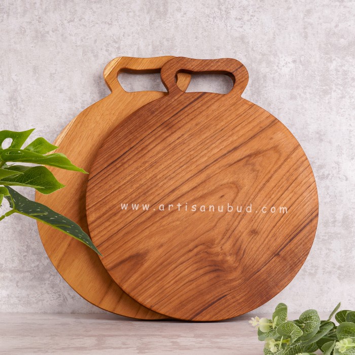 

Gautama - Talenan Kayu Jati Food Grade Bahan Natural | Props Foto - S - 25x29cm - BARU