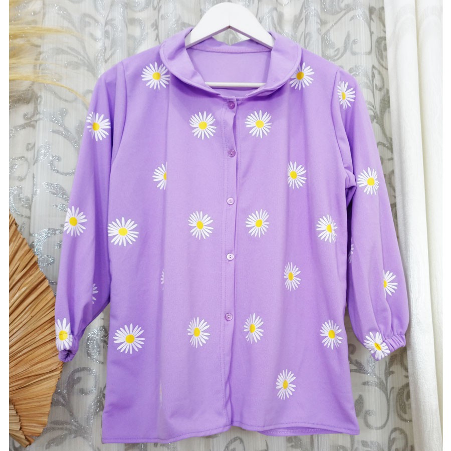 DAISY LILAC BLOUSE WANITA DAPAT GESPER GL FASHION