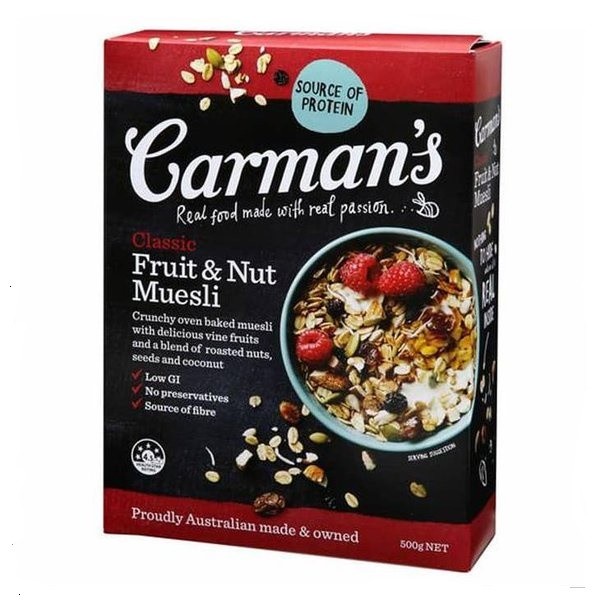

Carman Muesli Classic Fruit 500Gr