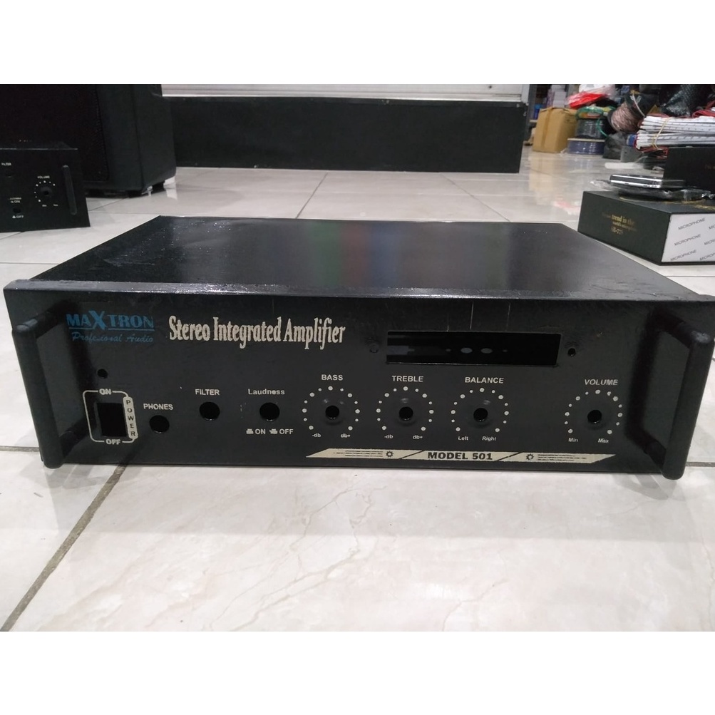 BOX STEREO AMPLIFIER MAXTRON 501 box stereo amplifier USB MAXTRON 501