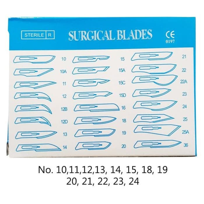 New Surgical Blade Pisau Operasi OneMed box isi 100pcs