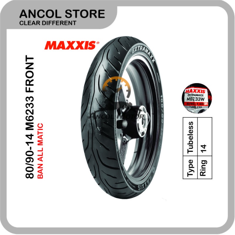 Jual Maxxis Extramaxx M Front Ban Tubeless Motor Scooter Matic Shopee Indonesia