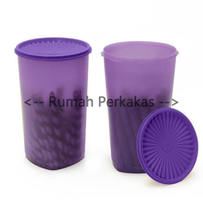 TUPPERWARE SNACK KEEPER UNGU 2PCS 3.7L TOPLES KUE BESAR