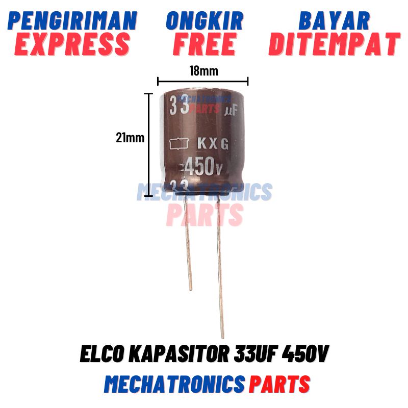 [5774] ELCO KAPASITOR 33UF 450V