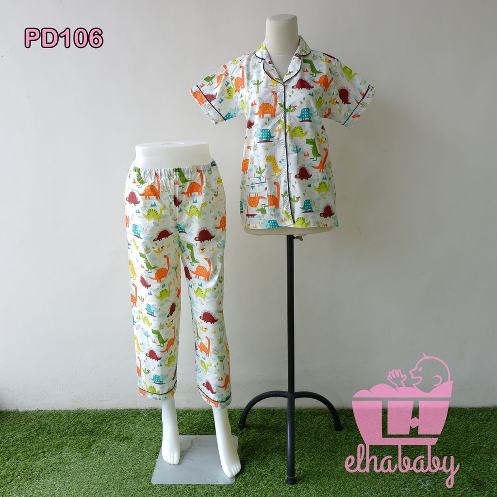 PIYAMA KATUN SETELAN WANITA BAJU TIDUR MOTIF KARAKTER MURAH