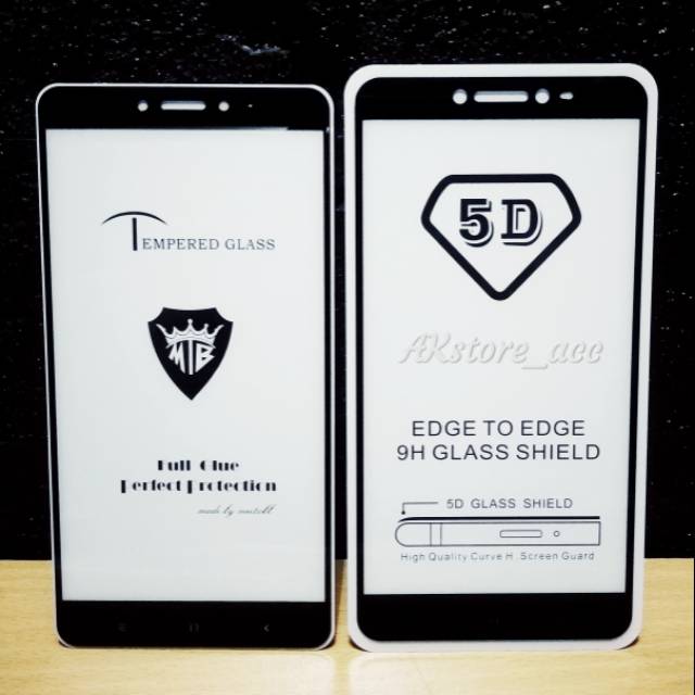 TEMPERED GLASS 5D FULL GLUE XIAO REDMI S2 ~ REDMI 6A