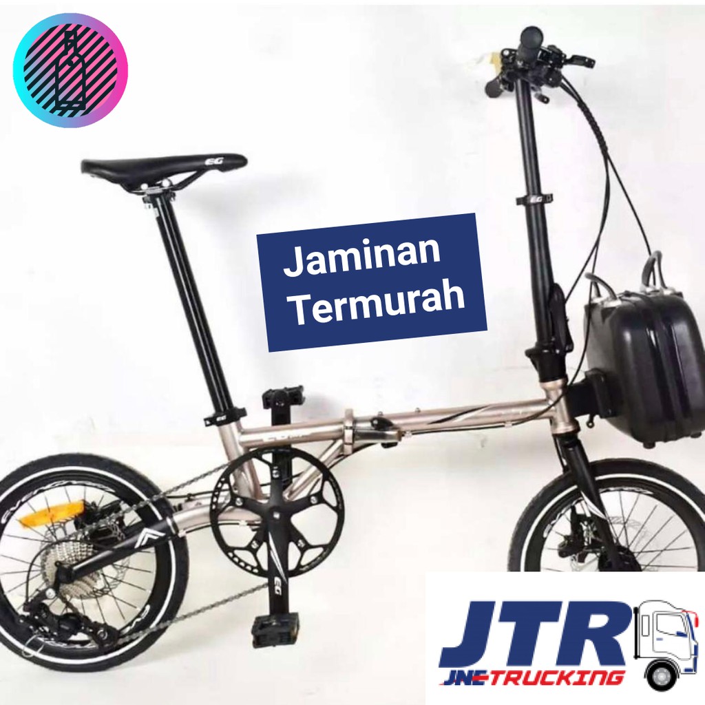 Sepeda Lipat Evergreen 16 Maximus Gen II 9 Speed Folding Bike TERMURAH