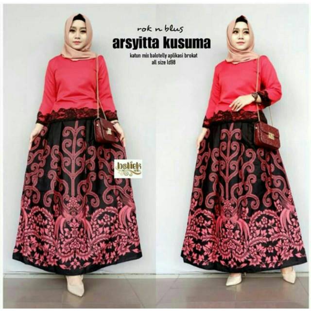 GROSIR BATIK ROK N BLUS ARSYITTA KUSUMA