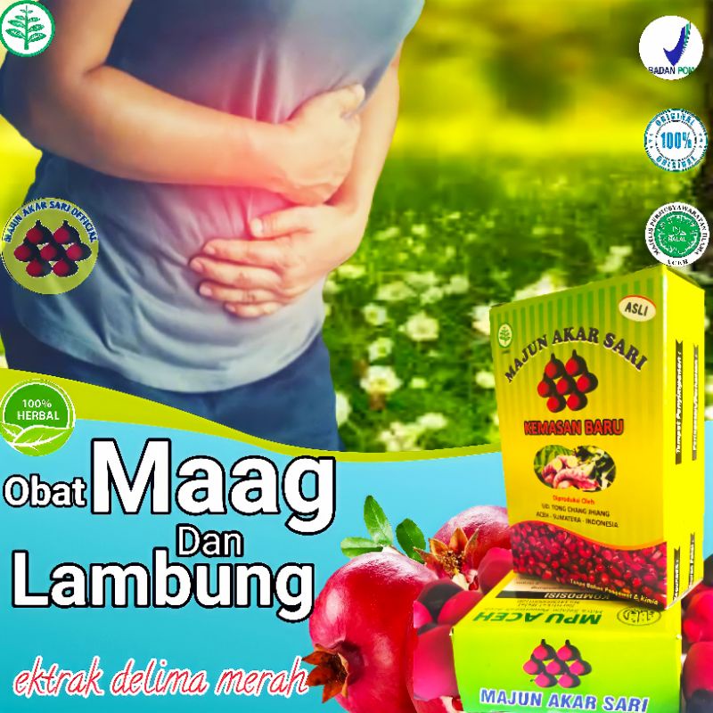 Obat Maag Kronis Ampuh Majun Akar Sari Herbal Asam Lambung Gerd Mah Magh Tukak Luka Ulu Hati Kembung
