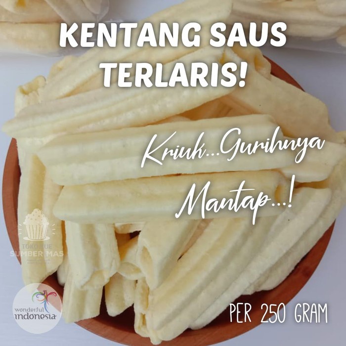 KENTANG SAOS / KENTANG SAUS / POTATO / CAMILAN KILOAN 250 GR - 100 gram