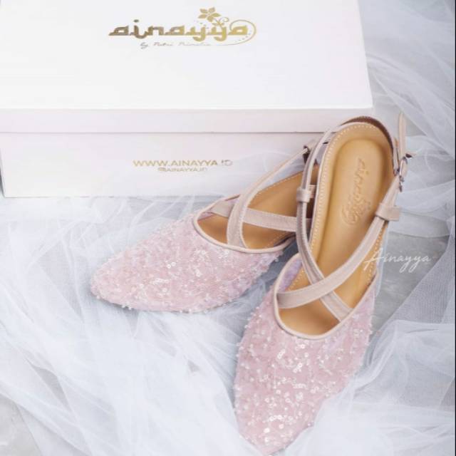 Calista Heels Dusty Pink 40, 41 by Ainayya.id Ainayya id