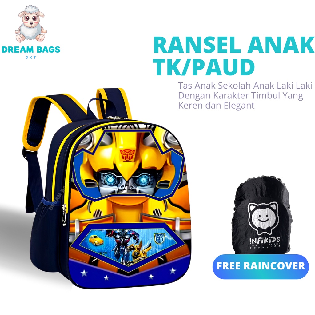 Tas Anak TK Karakter Timbul Import DB-1259