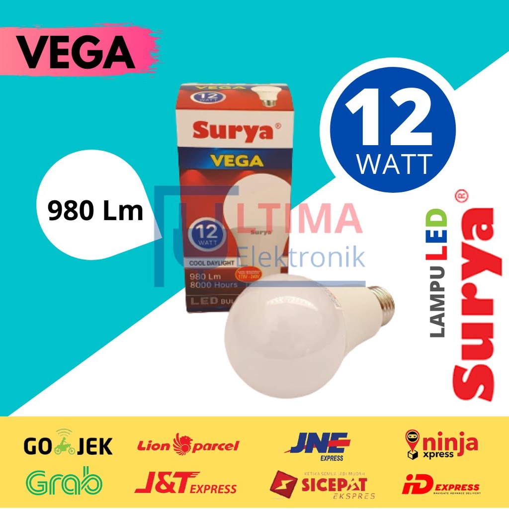 Lampu LED Surya Vega 12  Watt LED Bulb Bohlam LED 12 watt