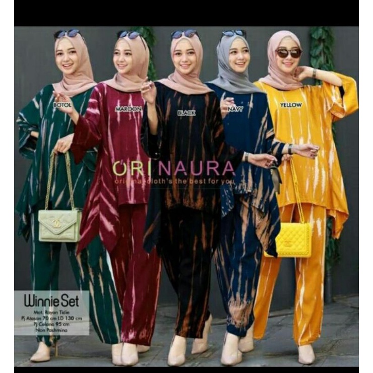 setelan | wanita | one set | set | shibori jumbo | setelan Batwing | setelan Waka | set wanita | pak