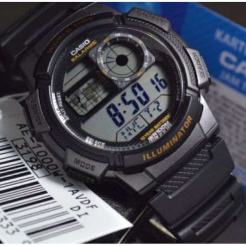 Jam Tangan Pria Digital Casio Original AE-1000W-1A Garansi Resmi Casio