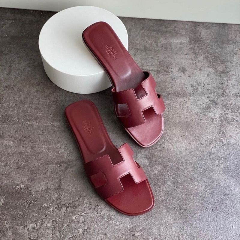 Hermes Oran sandal Rouge Tomatte