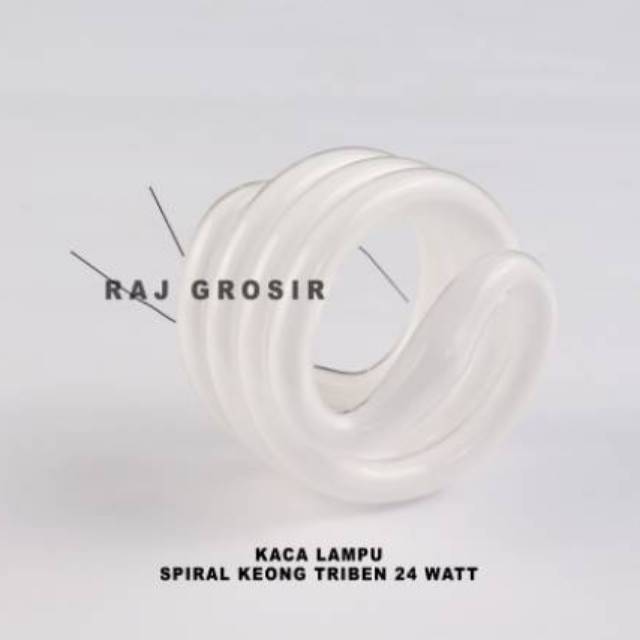 Kaca Lampu Spiral Keong Triben 24 Watt (GRATIS BUBBLE WRAP)