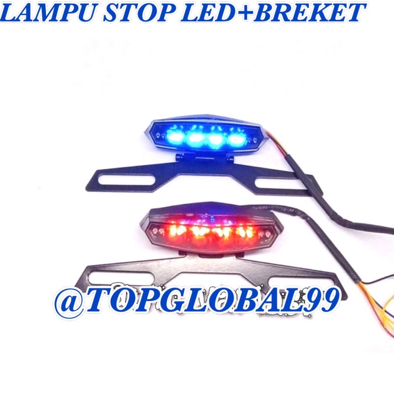 LAMPU STOP 3 in 1 MINI LAMPU BELAKANG STOPLAMP UNIVERSAL PLUS SEN RX KING CB 100 CUSTOM MOTOR DLL TERMURAH DAN BERKUALITAS