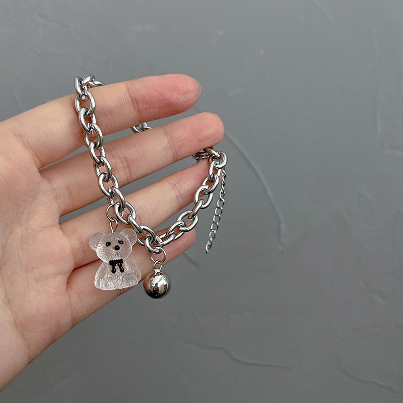 Gelang Tangan Transparan Motif Kartun Beruang Untuk Wanita - AG2