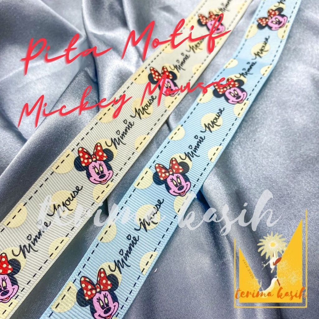 

PITA KAIN MOTIF MICKEY MOUSE 1 INCH ROLL 丝带