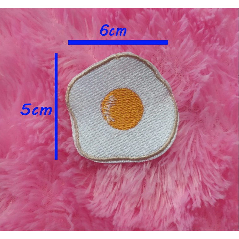 Patch Bordir Telur ceplok / Patch Egg / Patch bordir IRON ON