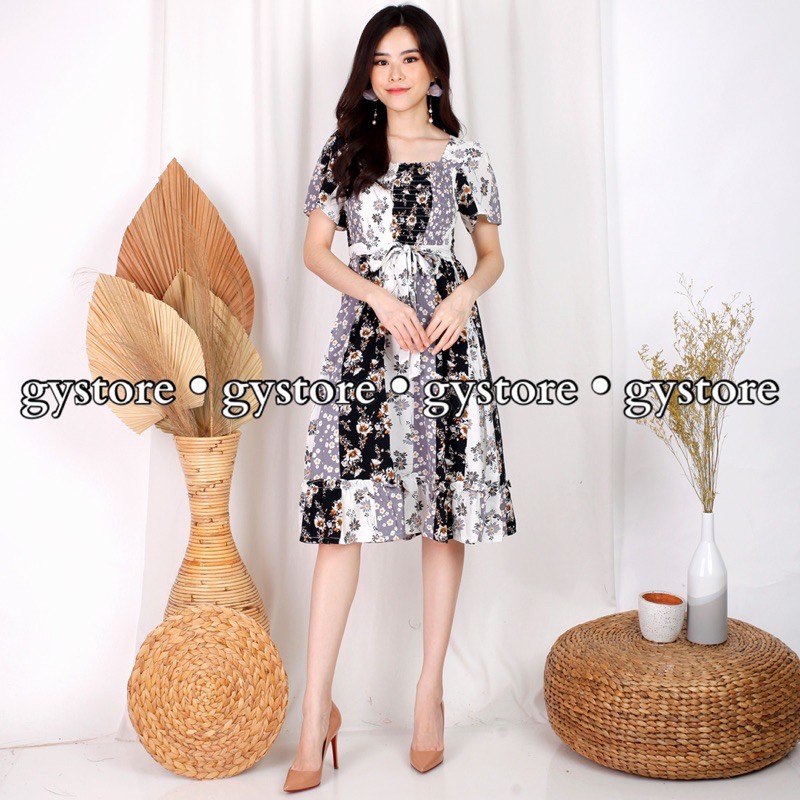 Dress Wanita Gina 207 Panjang Selutut