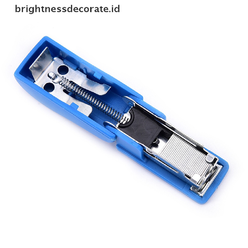 Stapler Mini Tanpa Staples Motif Kartun Untuk Kantor / Sekolah