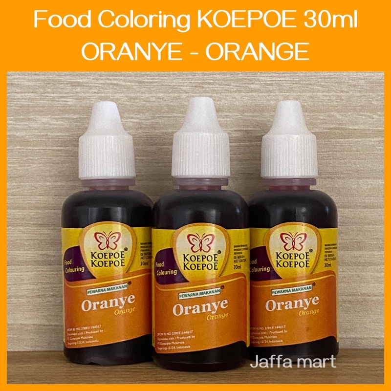 Pewarna Makanan Koepoe Koepoe 30ml - ORANYE / ORANGE