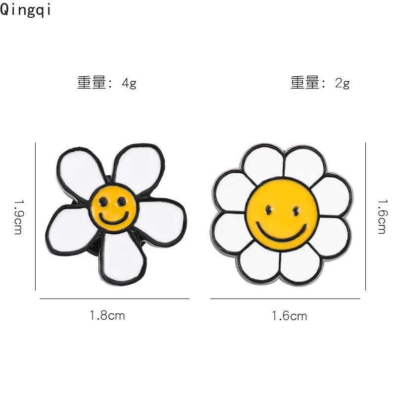 Bros Pin Enamel Bentuk Bunga Daisy Mini Warna Pelangi Untuk Anak