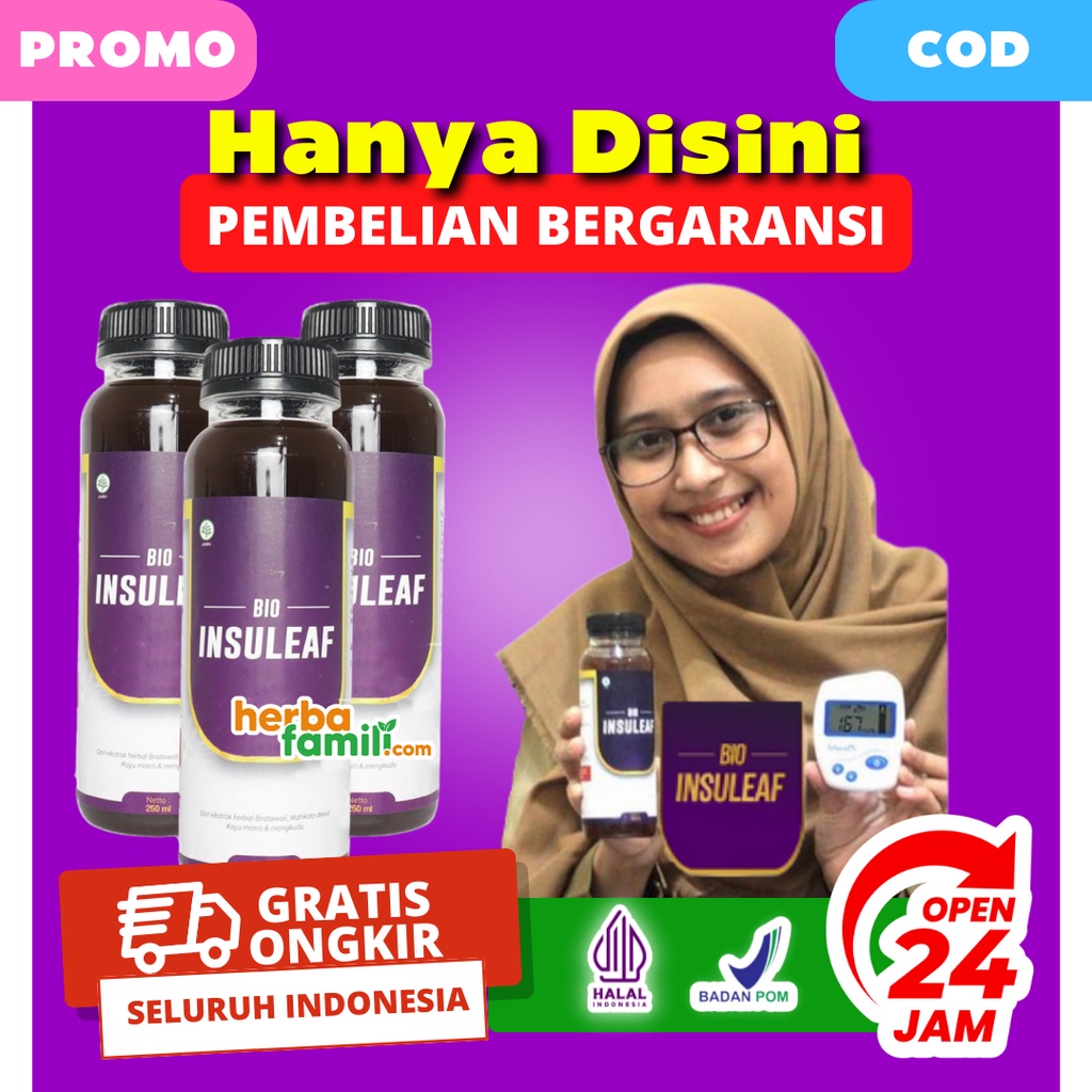 

() 100% ORIGINAL OFFICIAL | Bioinsuleaf Daun Insulin EPA Herbs Obat Herbal Diabetes Cair 250 ML Ampuh Atasi Gula Darah Secara Alami Tanpa Efek Samping
