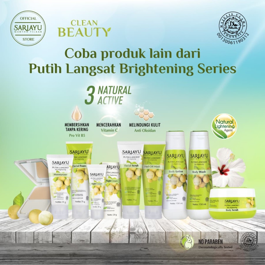 Sariayu Putih Langsat Two Way Cake - Energizing Aromatic New 13gr | Sari Ayu