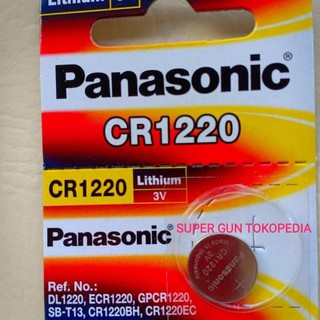 Battery Panasonic CR1220 3V Lithium - Batu Baterai Batere coin CR 1220