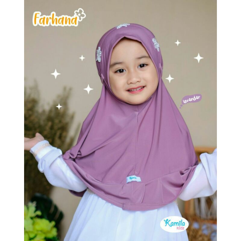 Farhana hijab by Kamila kids / hijab bayi hijab anak instan premium