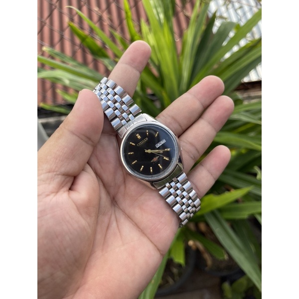 Jam Tangan Pria Citizen Automatic 8200 Black Dial Aging