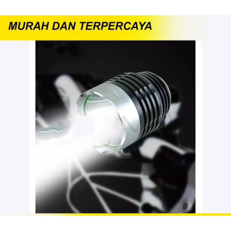 Lampu sepeda LED depan model senter roadbike MTB #52 bicycle MTB road