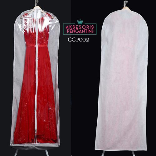 [READY STOCK] SARUNG GAUN PENGANTIN COVER BAJU GANTUNG LACE MERAH CGP002